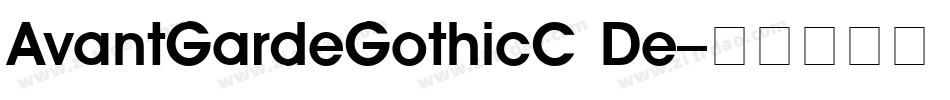 AvantGardeGothicC De字体转换
